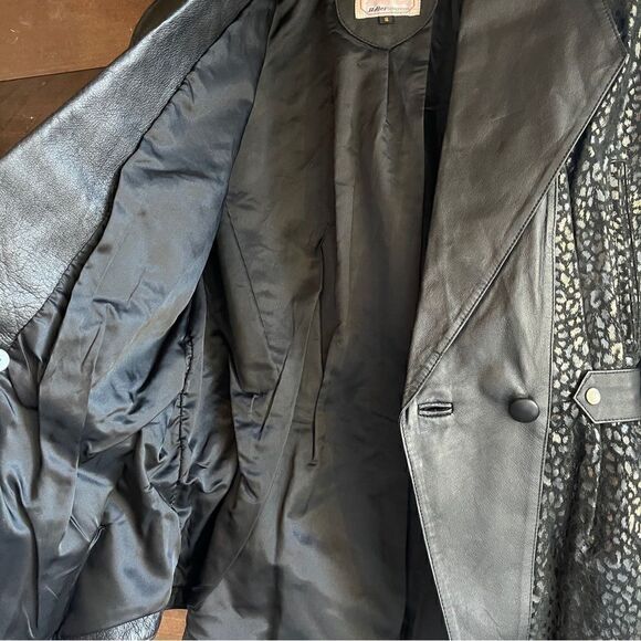 ADLER SOVEREIGN Black Leather 80s CROPPED LEATHER Jacket. - Picture 9 of 15